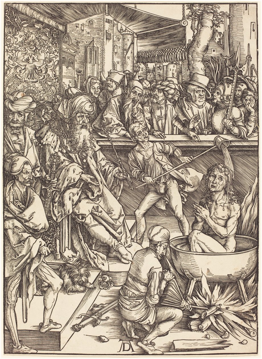 Het Martelaarschap van Sint Johannes door Albrecht Dürer