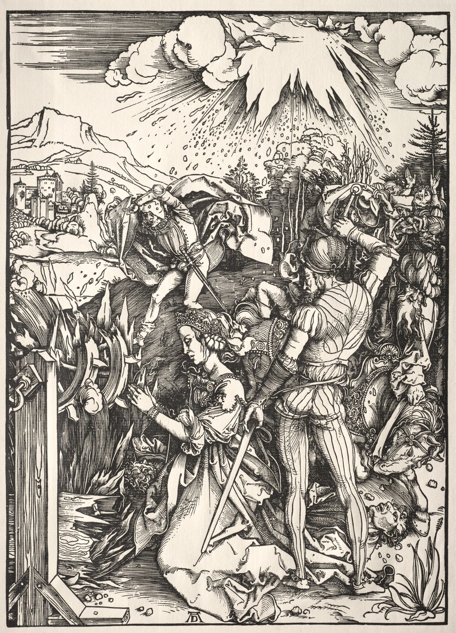 Het Martelaarschap van St. Catherine door Albrecht Dürer