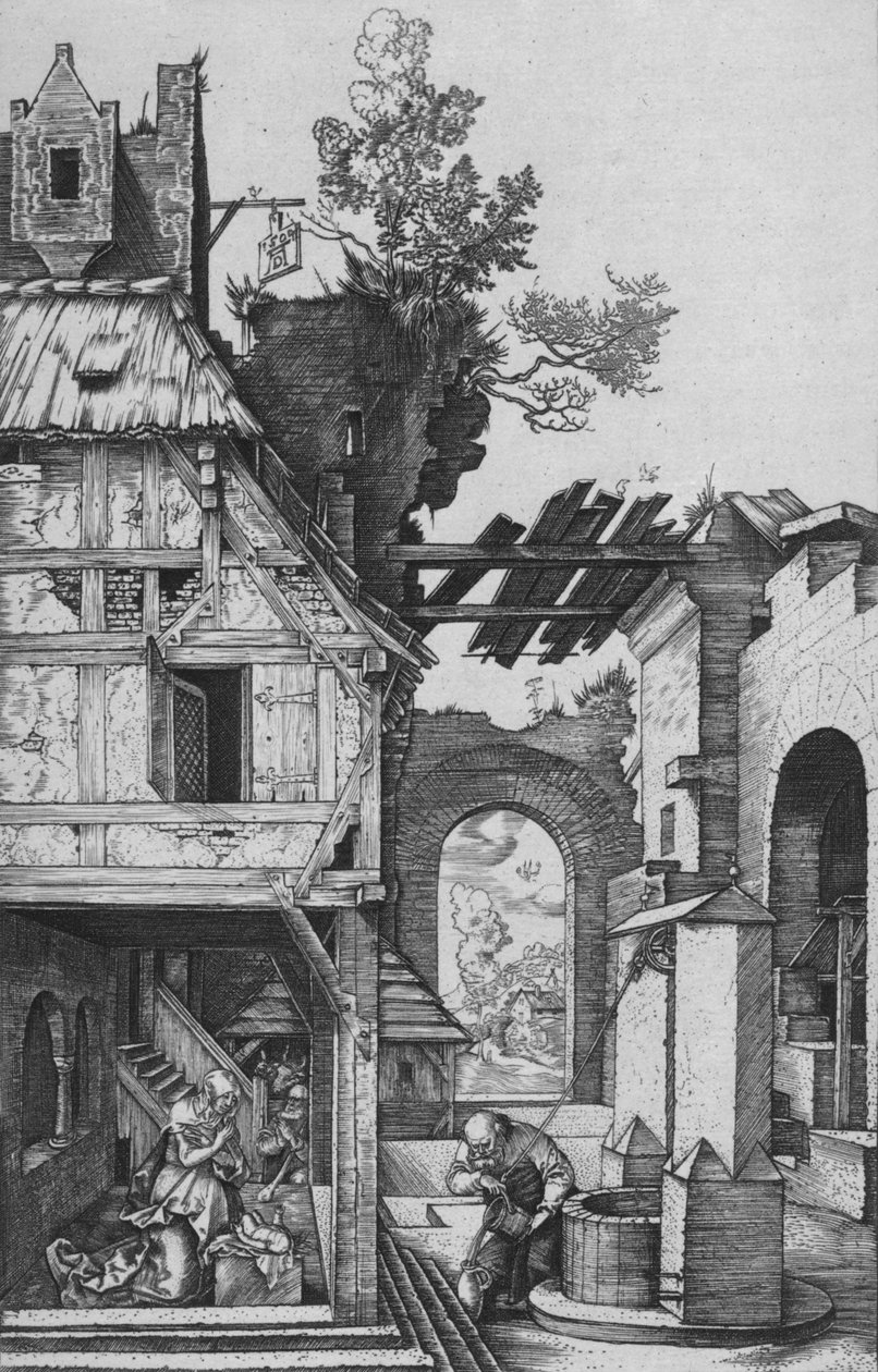 De Geboorte, 1504, 1906 door Albrecht Dürer