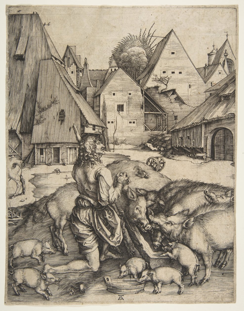 De Verloren Zoon, ca. 1496 door Albrecht Dürer