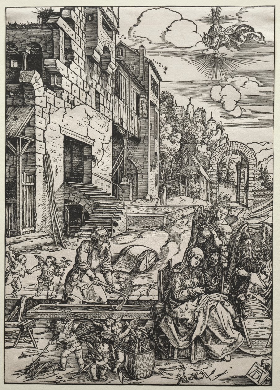De Rust in Egypte, circa 1501-1502 door Albrecht Dürer