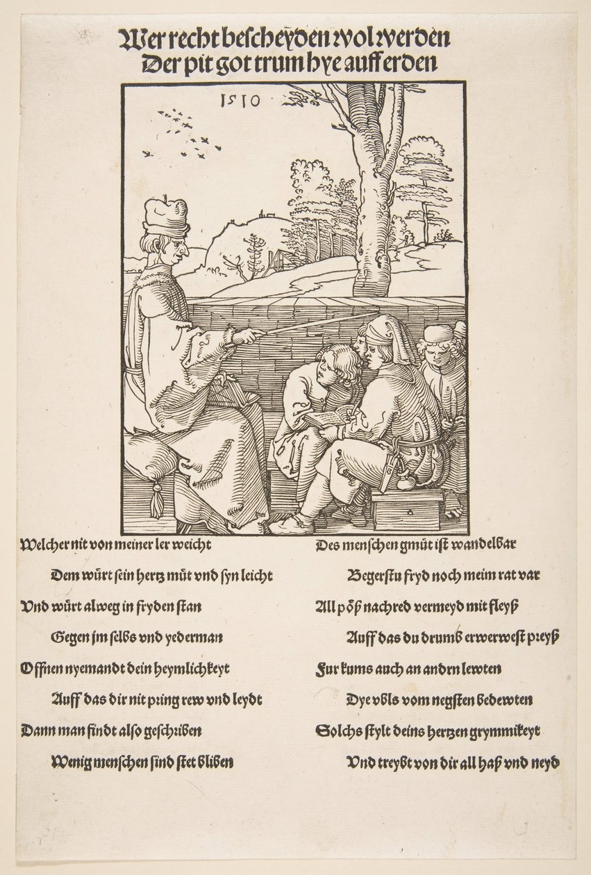 De Schoolmeester door Albrecht Dürer