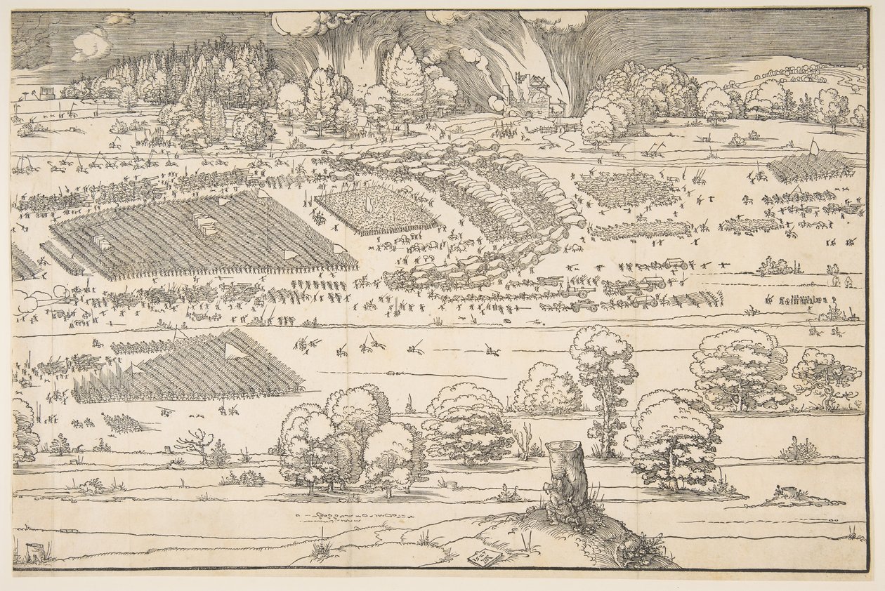 Het beleg van een fort door Albrecht Dürer