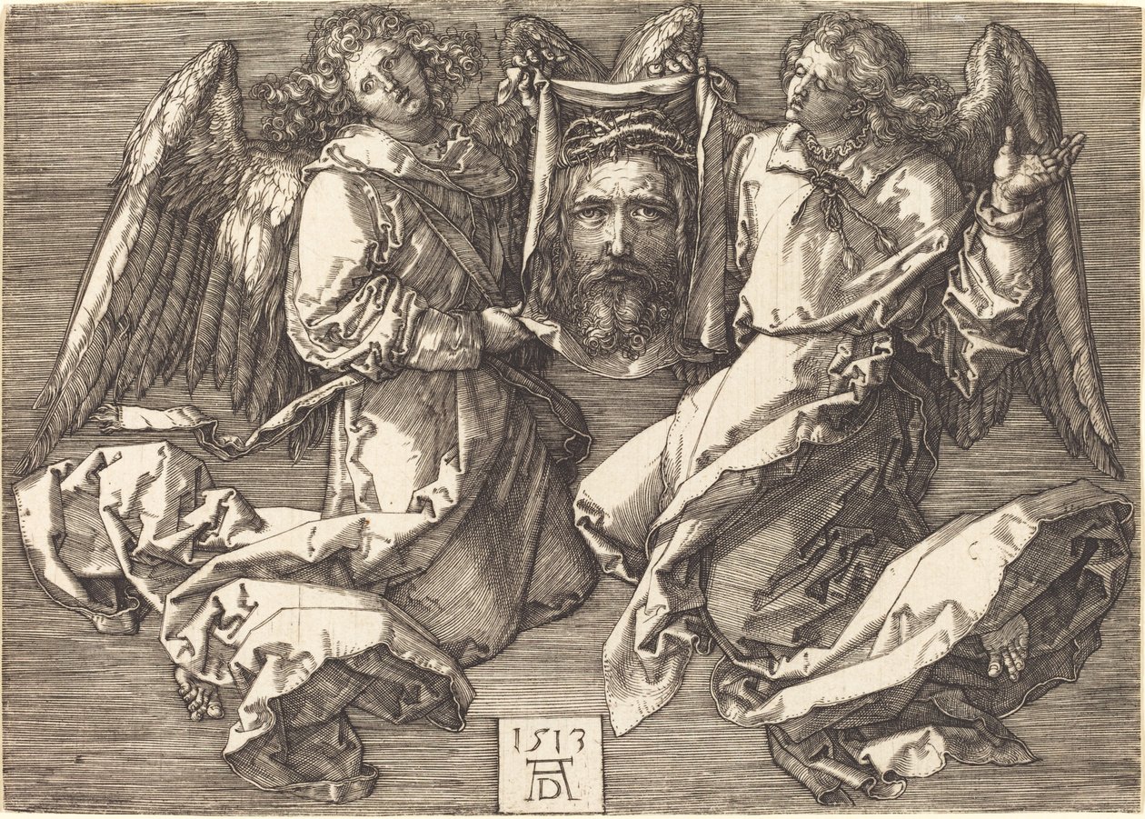 Het Sudarium Gehouden door Twee Engelen door Albrecht Dürer