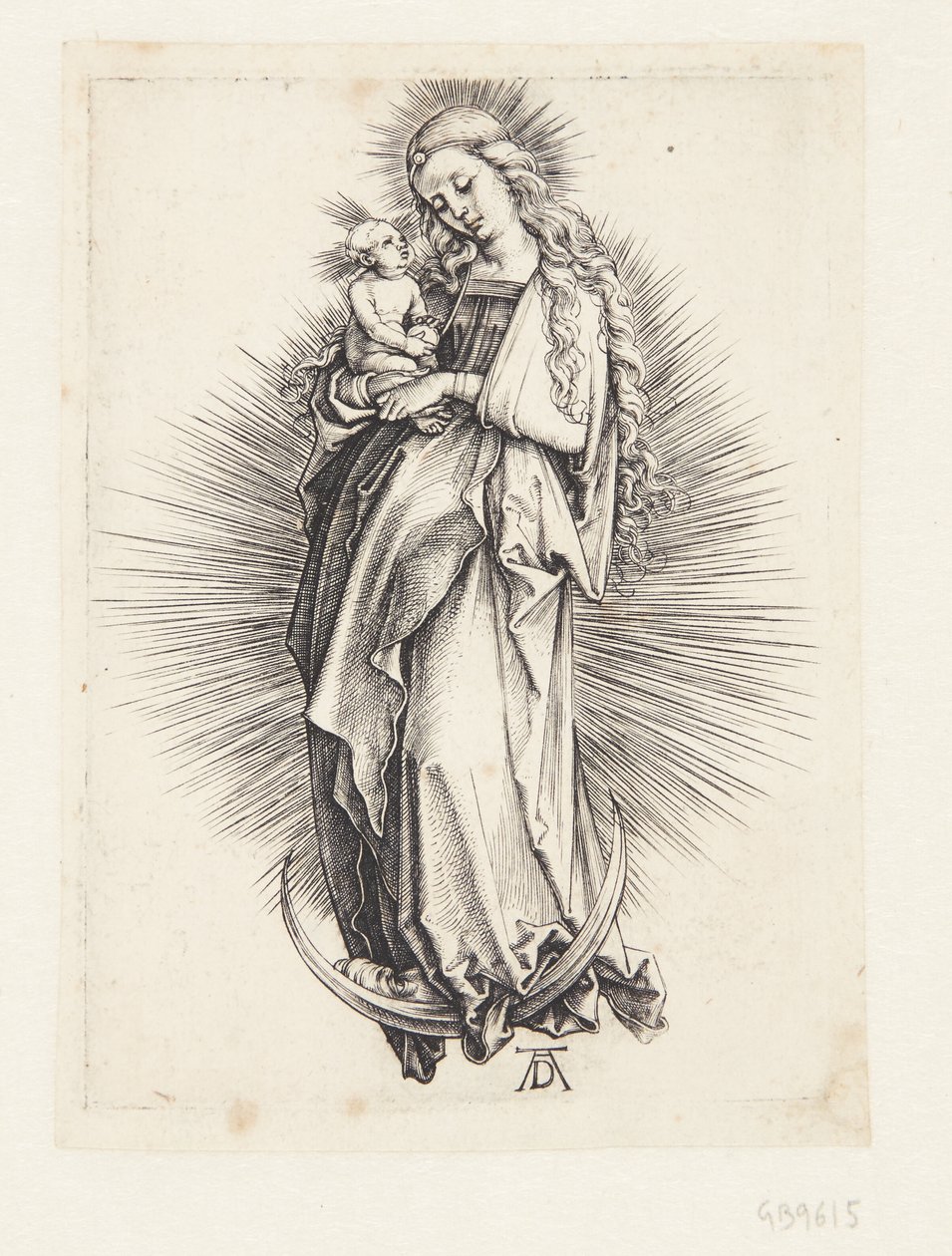 De Maagd op de maansikkel door Albrecht Dürer