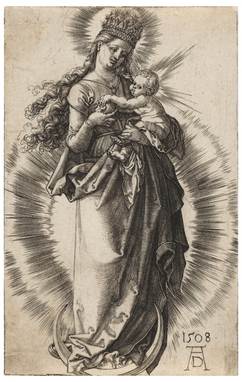 De Maagd met de Sterrenkroon door Albrecht Dürer