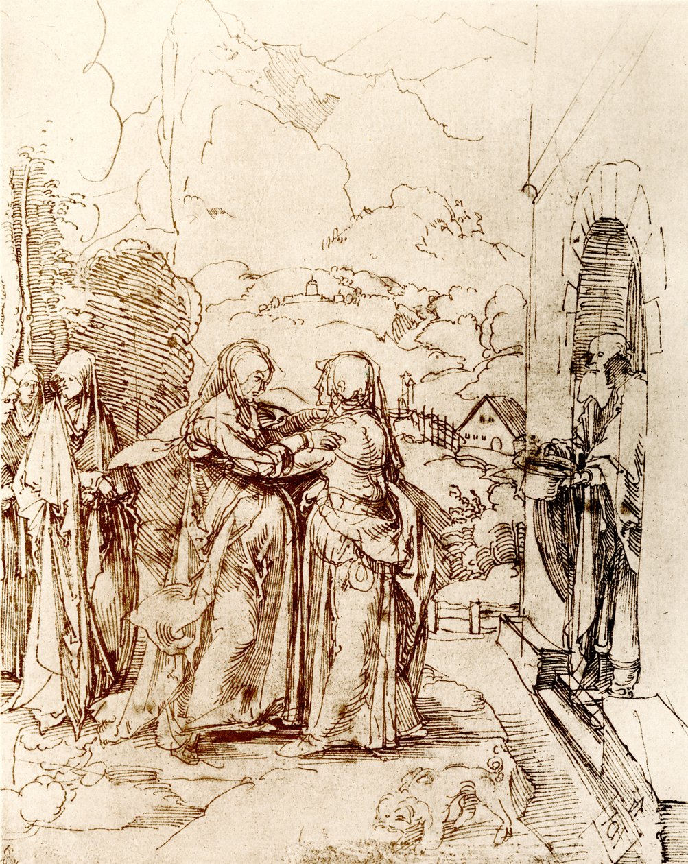 Het bezoek van Maria door Albrecht Dürer