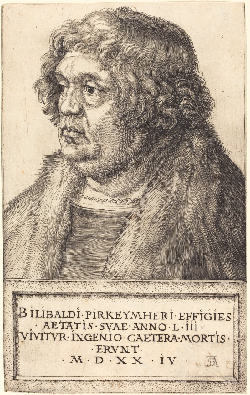 Willibald Pirckheimer door Albrecht Dürer