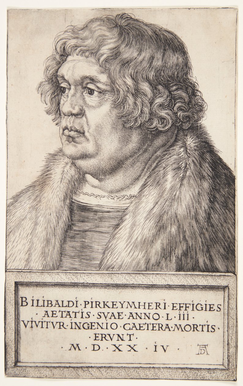Willibald Pirckheimer door Albrecht Dürer