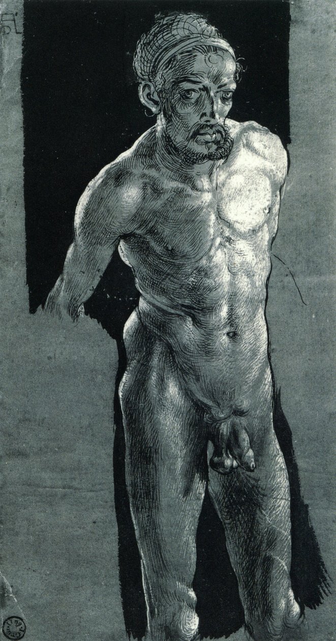 zelfportret in naakt door Albrecht Dürer