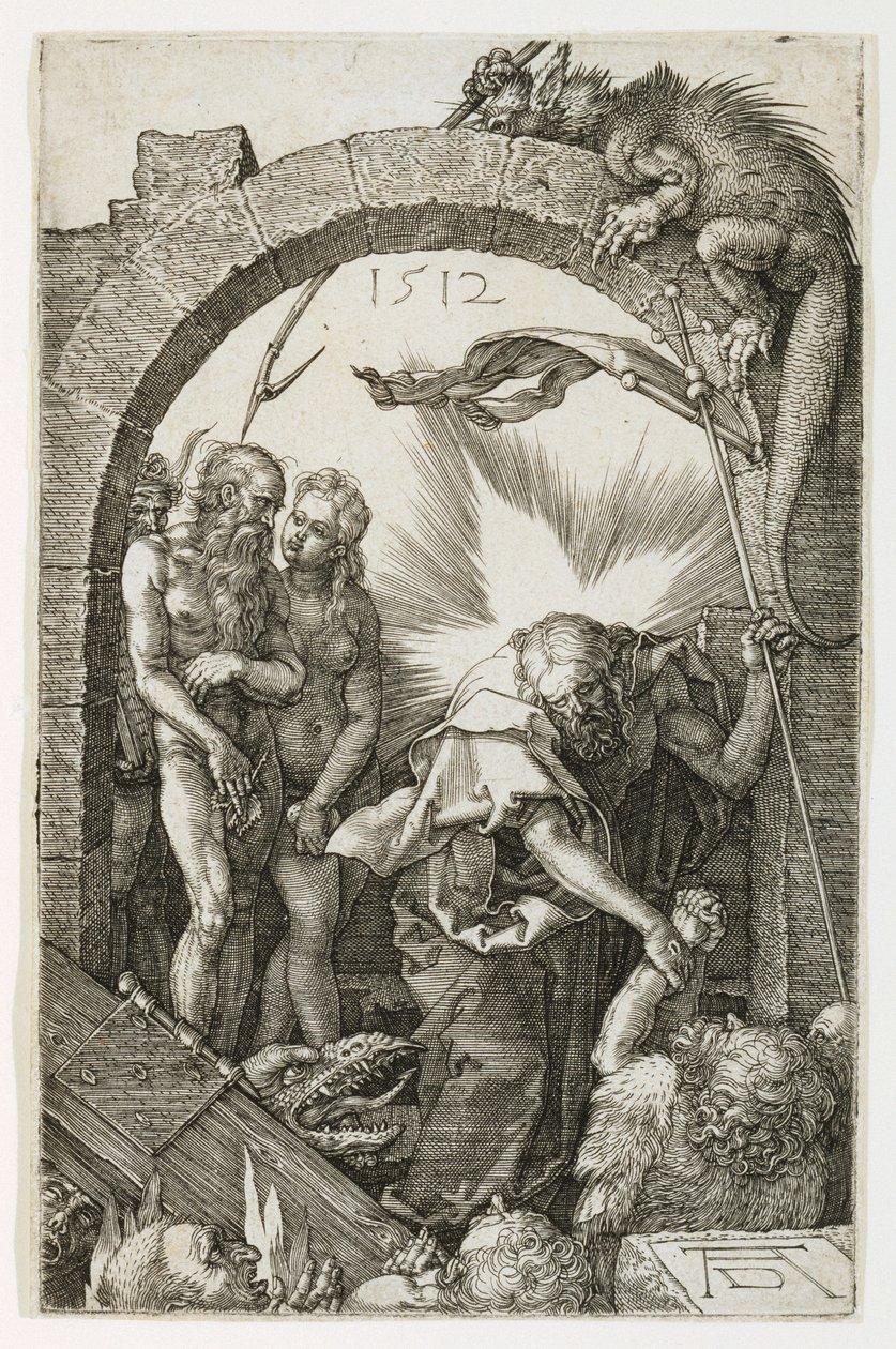 Christus in het voorgeborchte door Albrecht Dürer