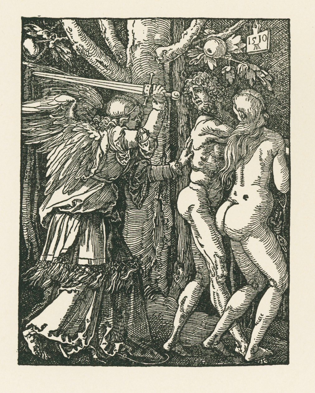 Verdrijving uit het paradijs door Albrecht Dürer or Duerer