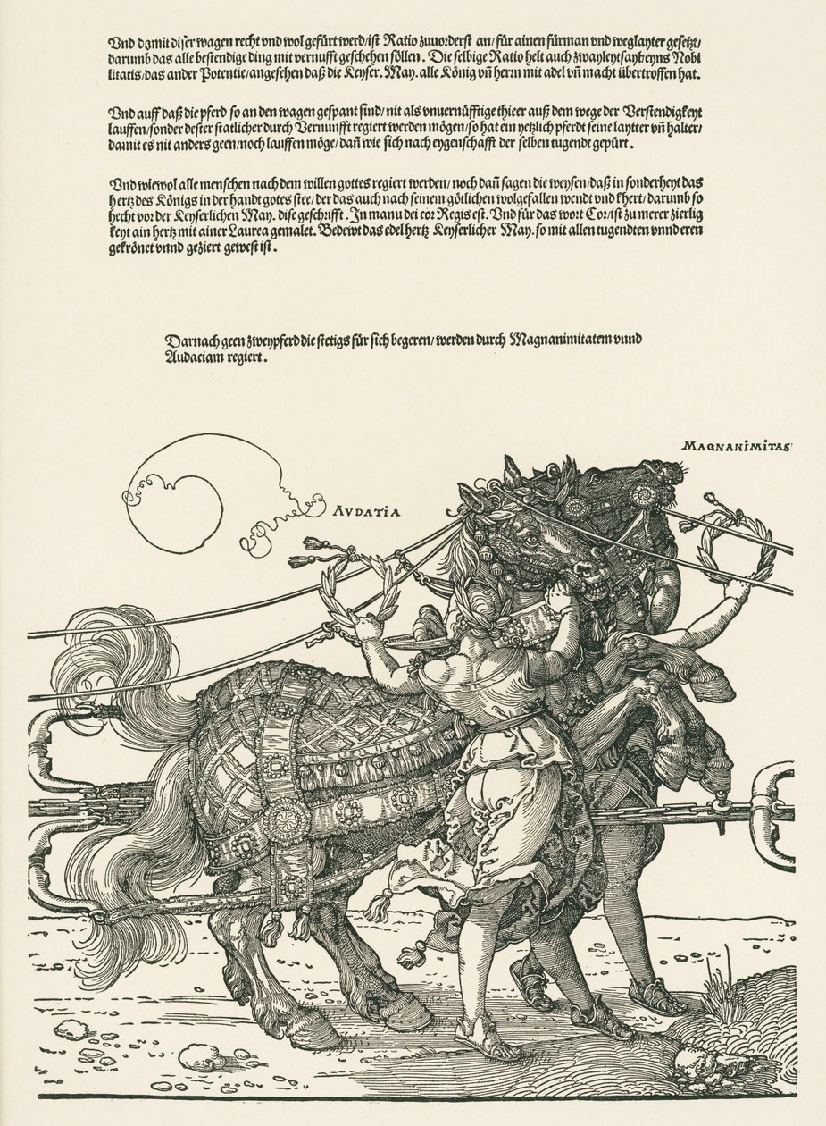 De grote triomfwagen door Albrecht Dürer or Duerer