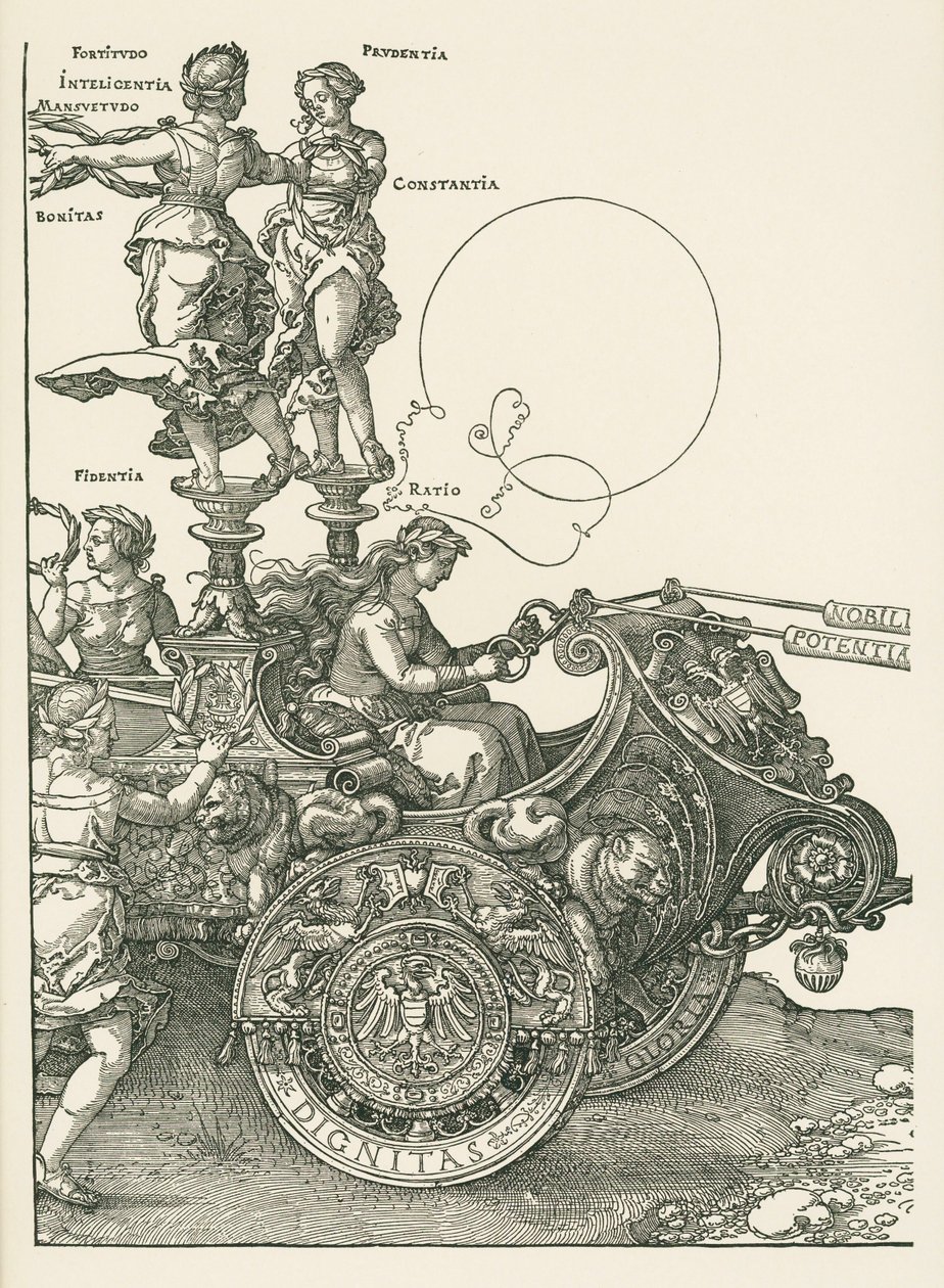 De grote triomfwagen door Albrecht Dürer or Duerer