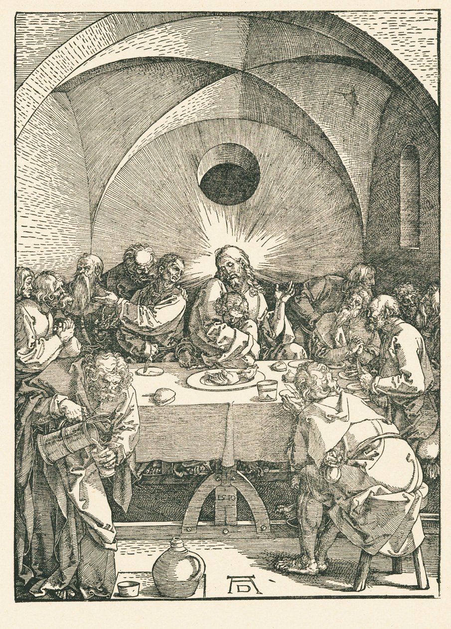Het laatste avondmaal door Albrecht Dürer or Duerer