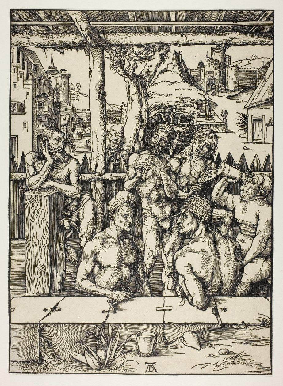 Het Mannenbad door Albrecht Dürer