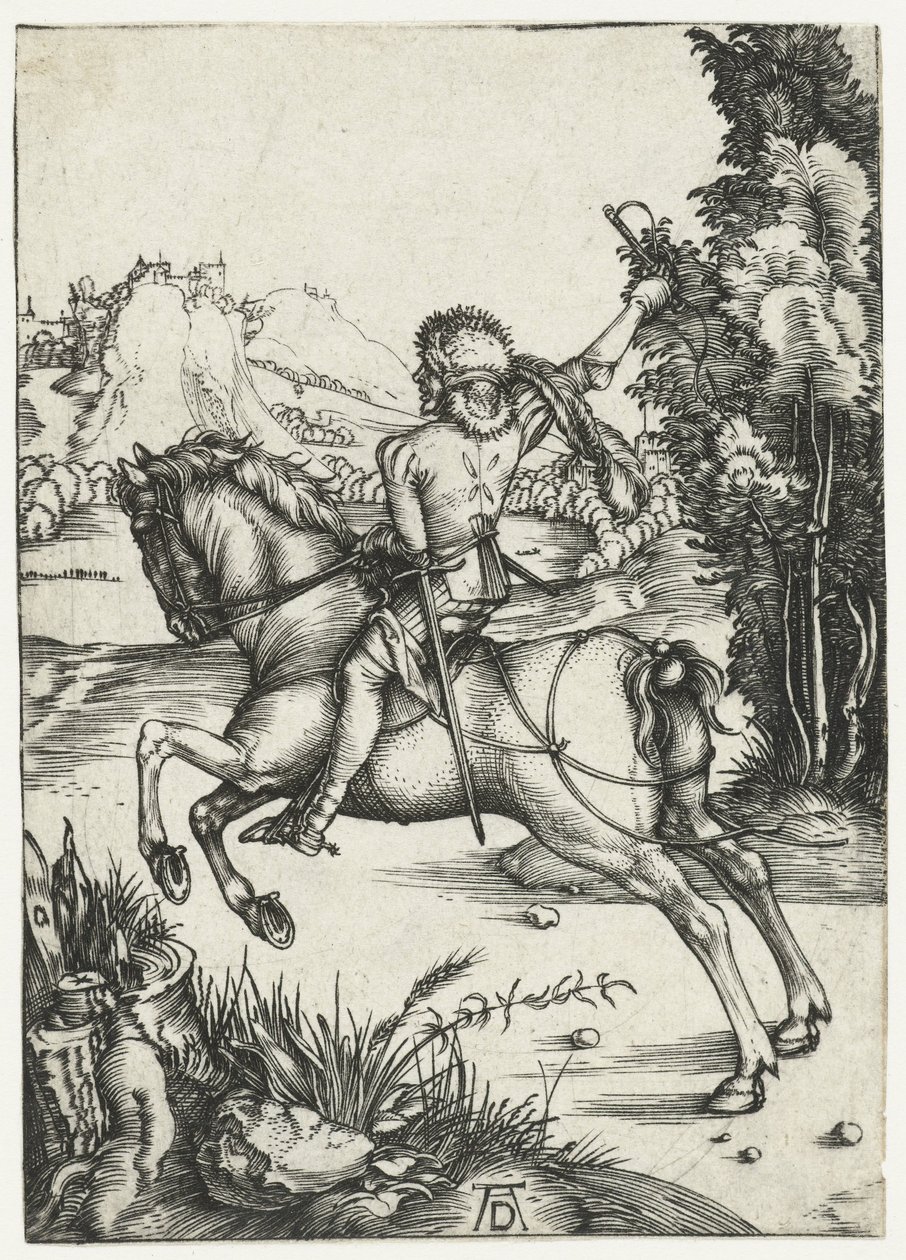 De kleine koerier door Albrecht Dürer or Duerer
