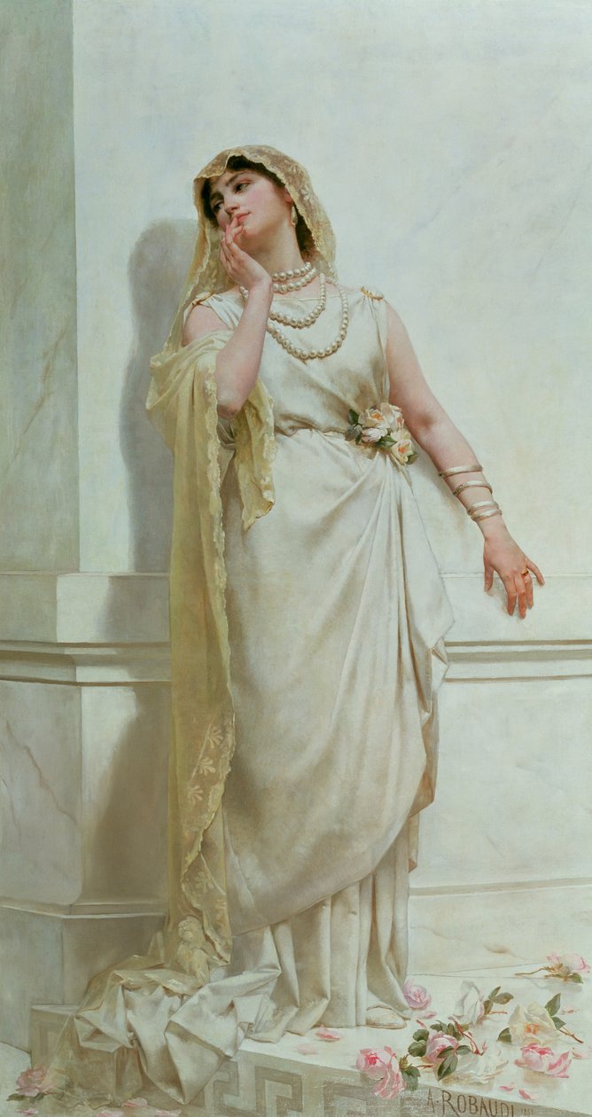 De Jonge Bruid, 1883 door Alcide Theophile Robaudi