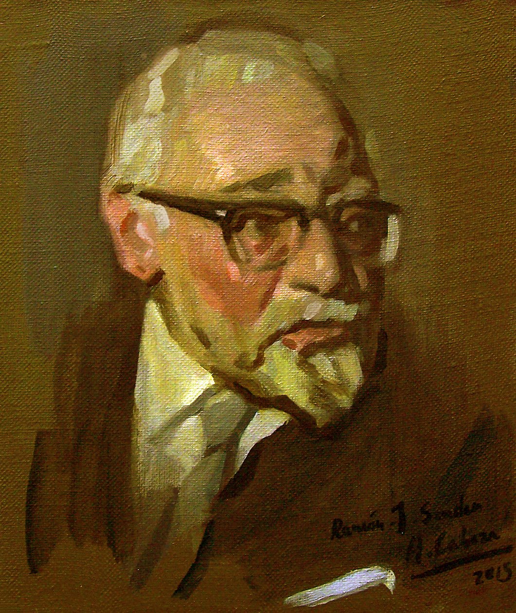 Portret van Ramón J. Sender door Alejandro Cabeza