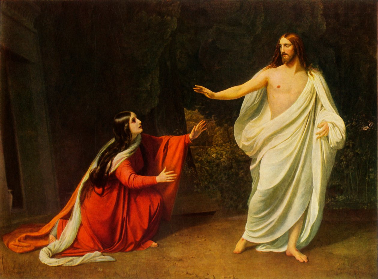 Christus verschijnt aan Maria Magdalena, 1834, 1965 door Aleksandr Ivanov