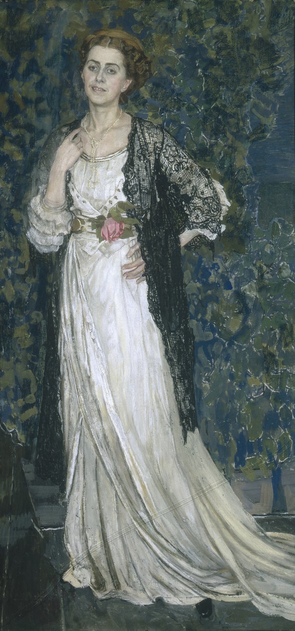 Portret van Marina Makovskaya, 1912 door Aleksandr Jakovlevic Golovin