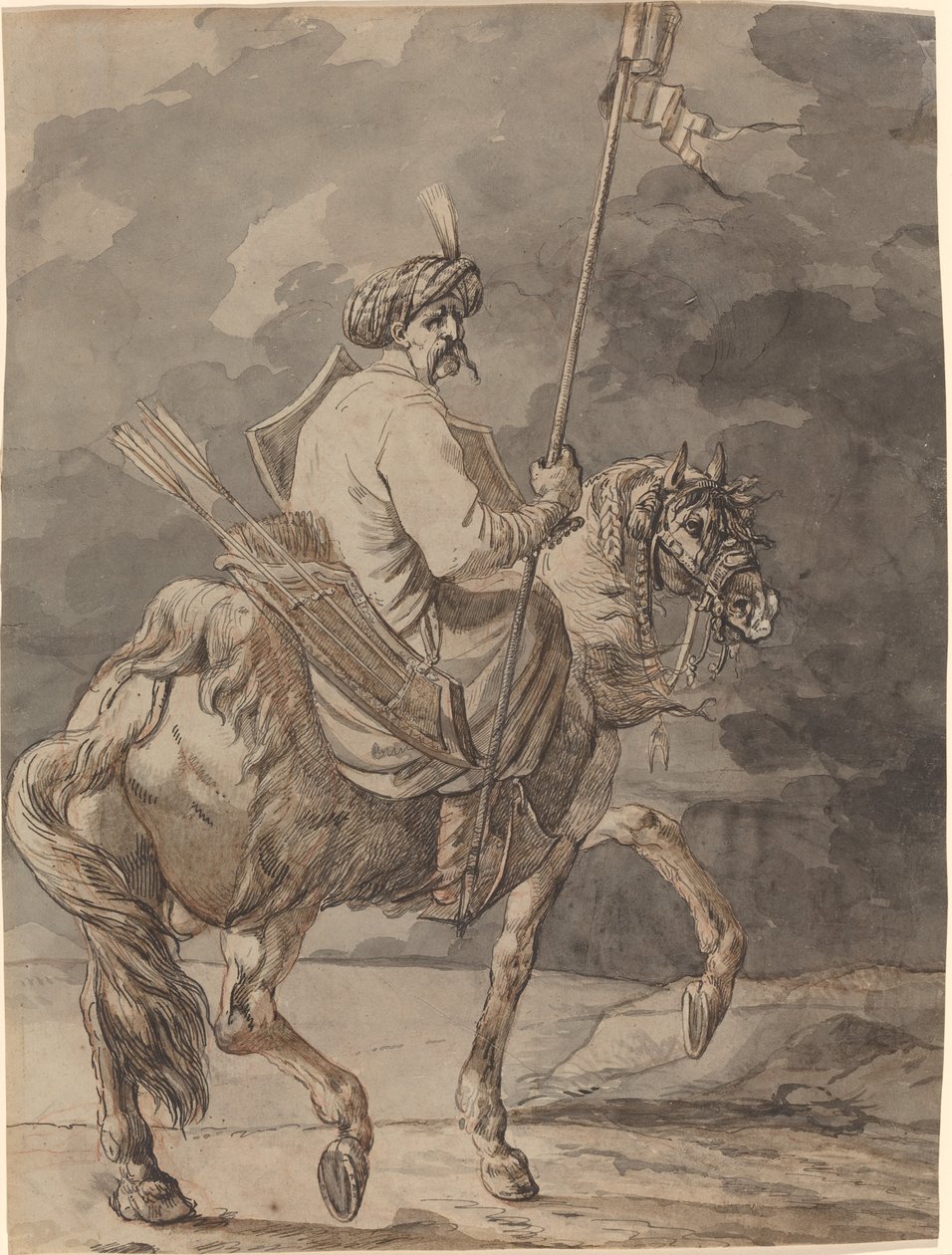 De Poolse Ruiter door Aleksandr Osipovich Orlovskii