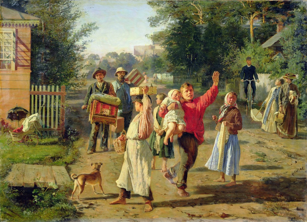 Petrushka komt eraan, 1888 door Aleksei Ivanovich Korzukhin
