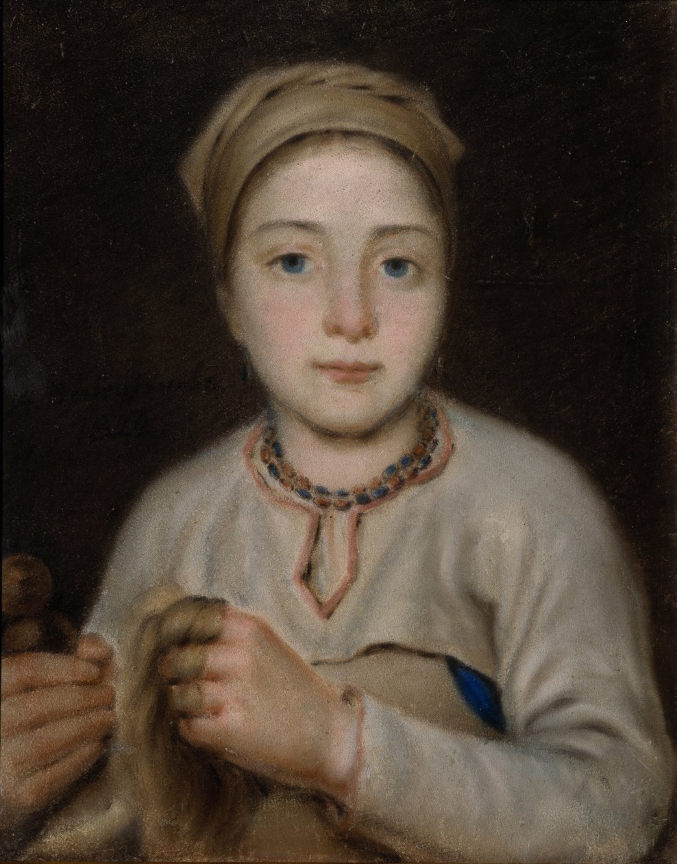 Anisya, 1822 door Aleksei Gavrilovich Venetsianov
