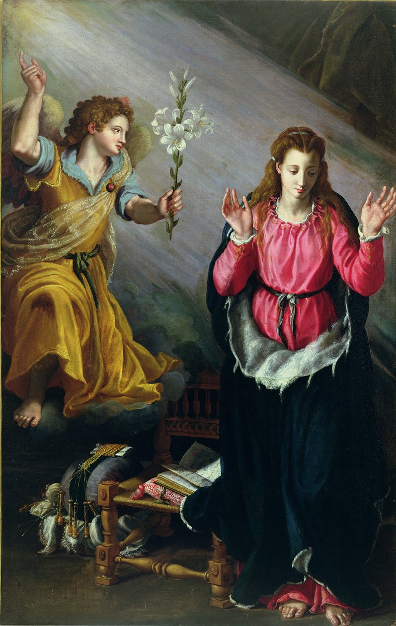 De Annunciatie, 1603 door Alessandro Allori
