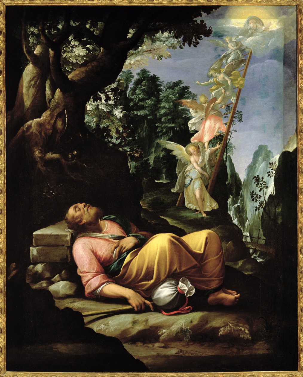 De Droom van Jacob door Alessandro Allori