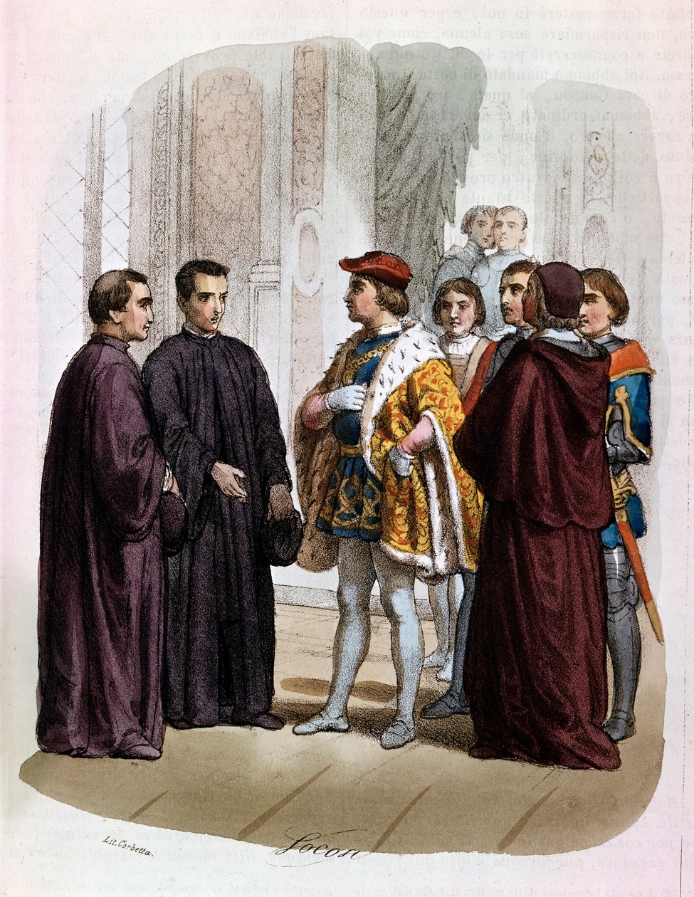 Niccolo di Bernardo dei Machiavelli (Nicolas Machiavel) door Alessandro Focosi