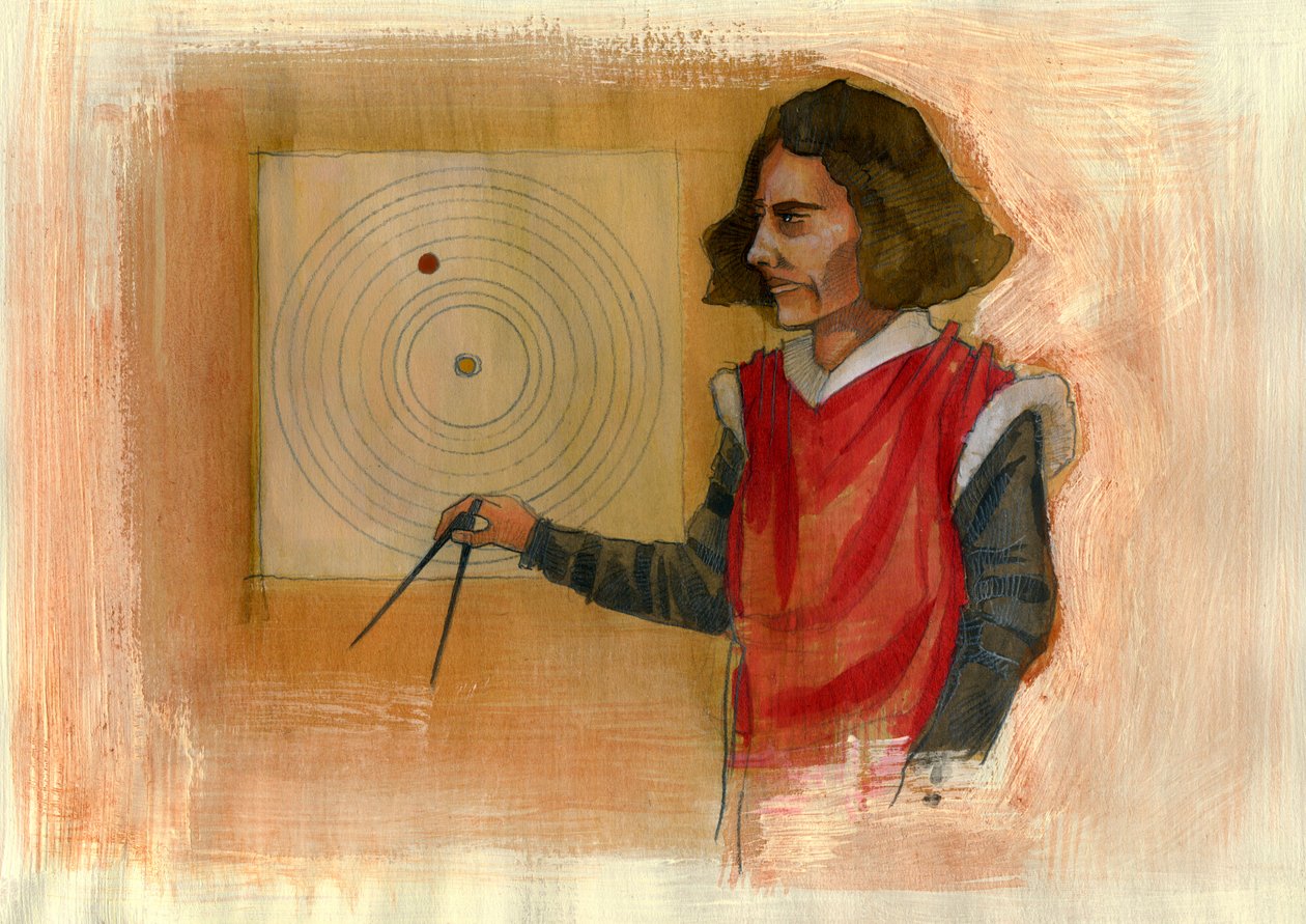 Portret van Nicolaus Copernicus door Alessandro Lonati