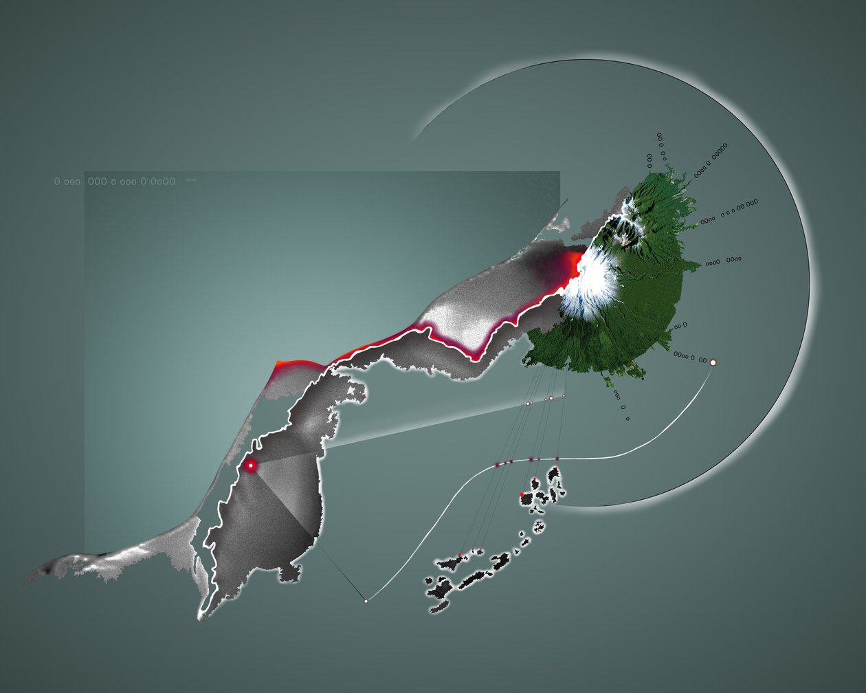 Oekraïne aangevallen door Rusland, 2022 (Illustratie) door Alessandro Lonati