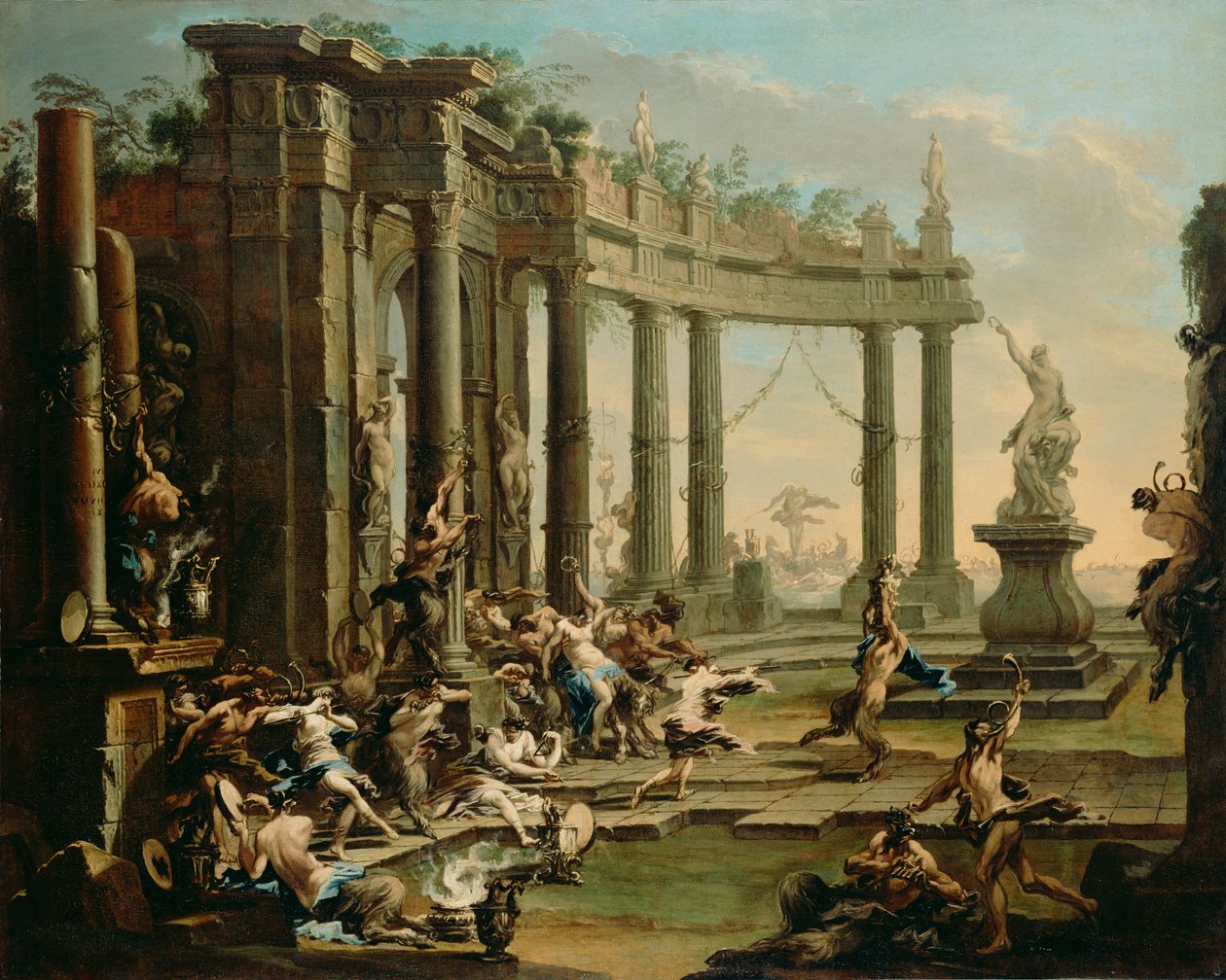 Bacchanale door Alessandro Magnasco