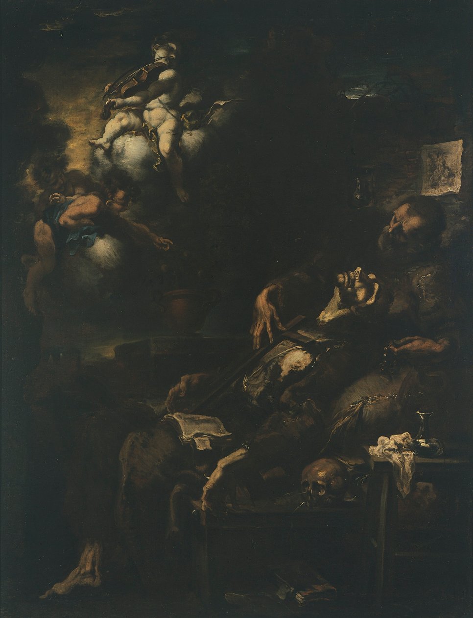 De Extase van St. Franciscus door Alessandro Magnasco