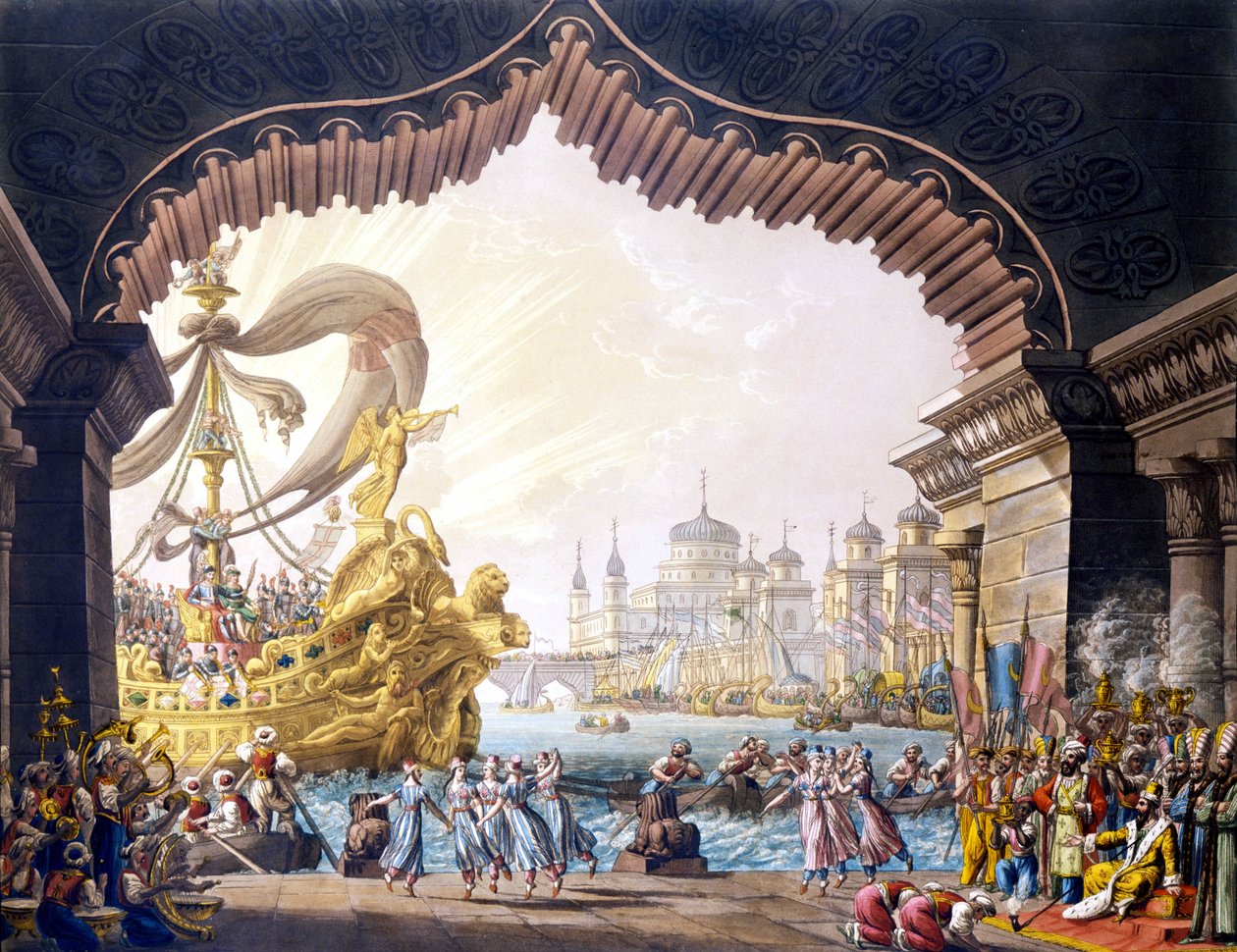 Il crociato in Egitto door Alessandro Sanquirico