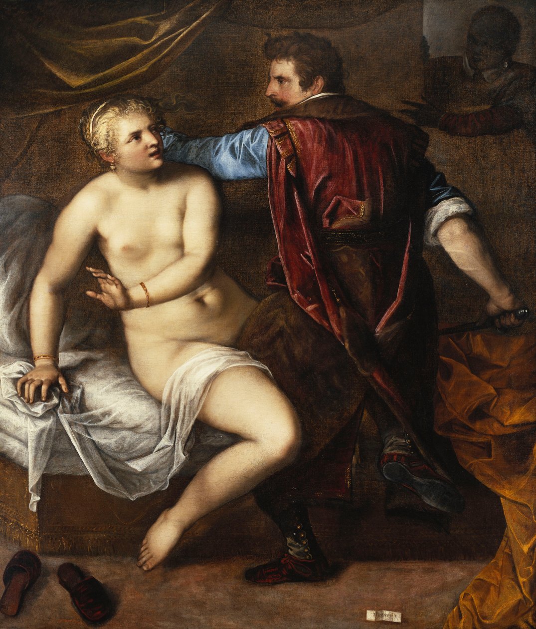 De Verkrachting van Lucretia door Alessandro Varotari