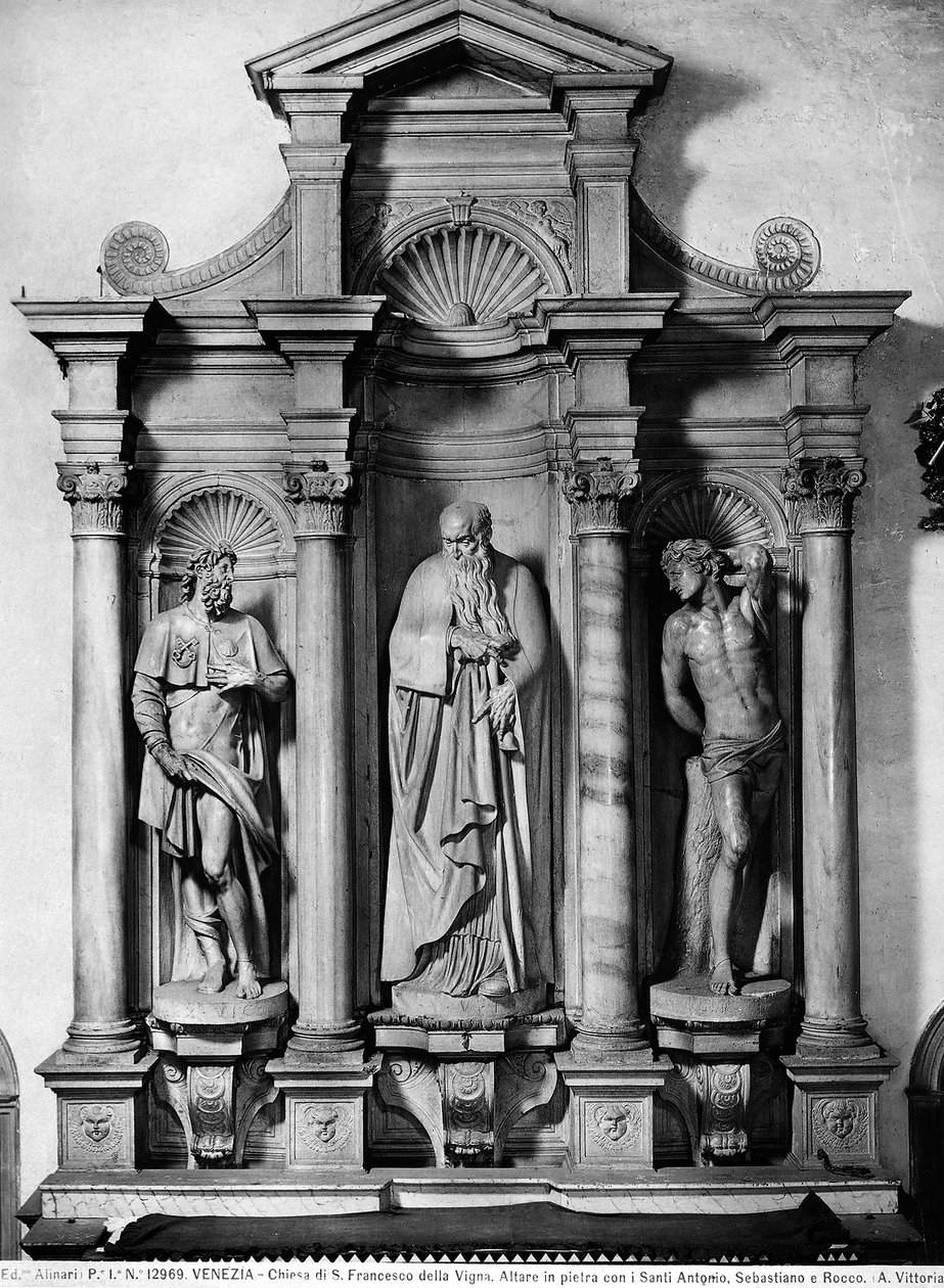 Altaar, Montefeltro-kapel door Alessandro Vittoria