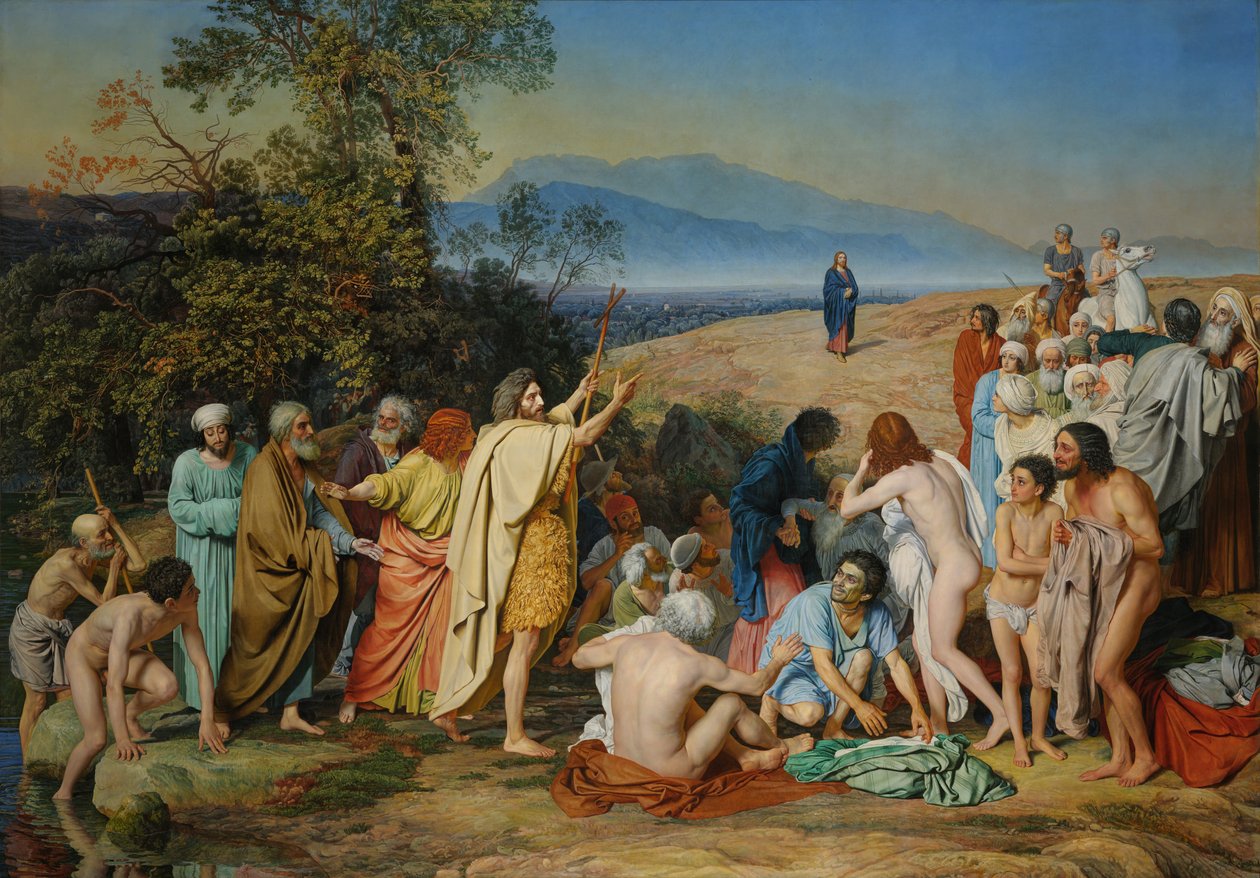 Verschijning van Christus aan het volk (Verschijning van de Messias) door Alexander Andreyevich Ivanov