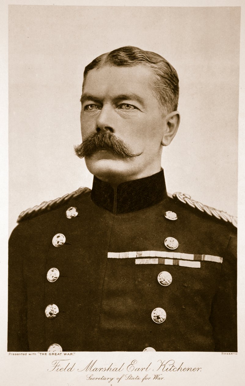 Veldmaarschalk Graaf Kitchener, 1914-19 door Alexander Bassano