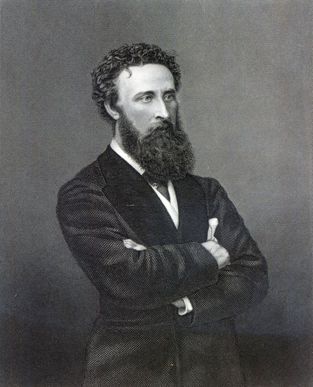 Lord Lytton, gegraveerd door Edward Stodart door Alexander Bassano