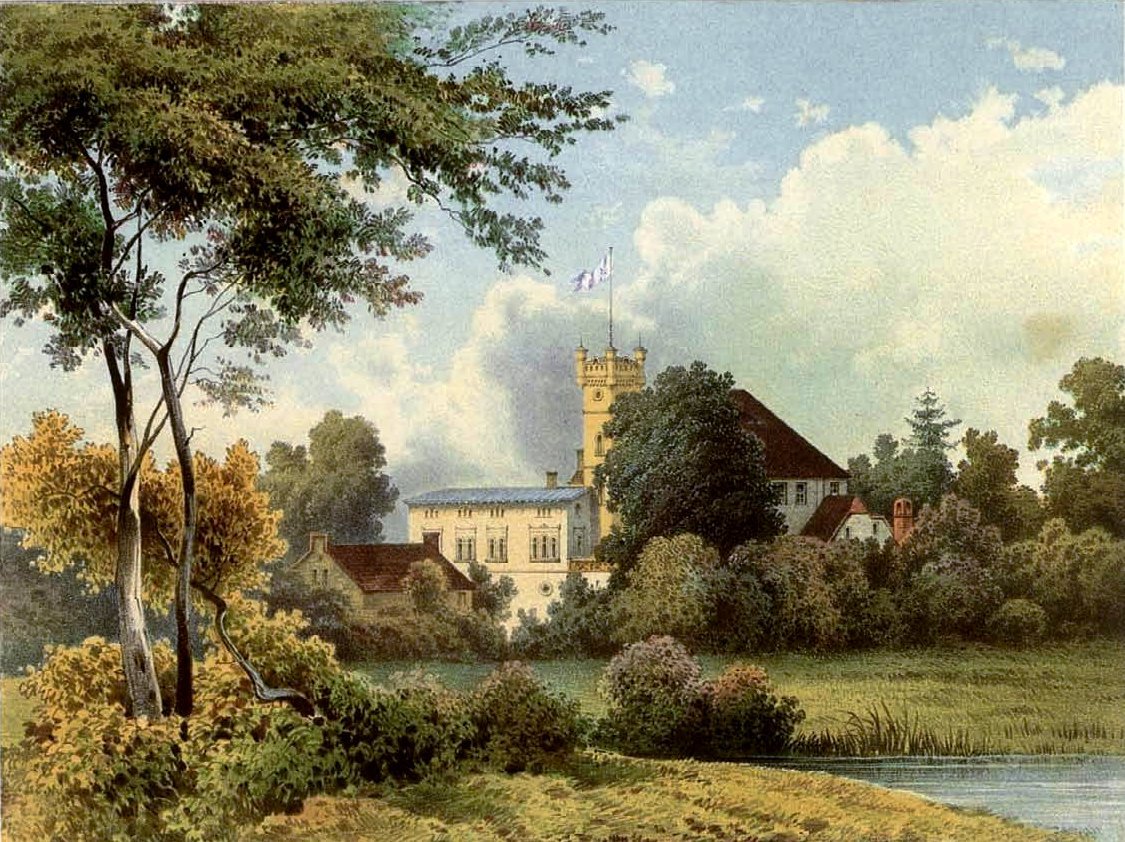 Kasteel Drebkau, Kreis Calau door Alexander Duncker