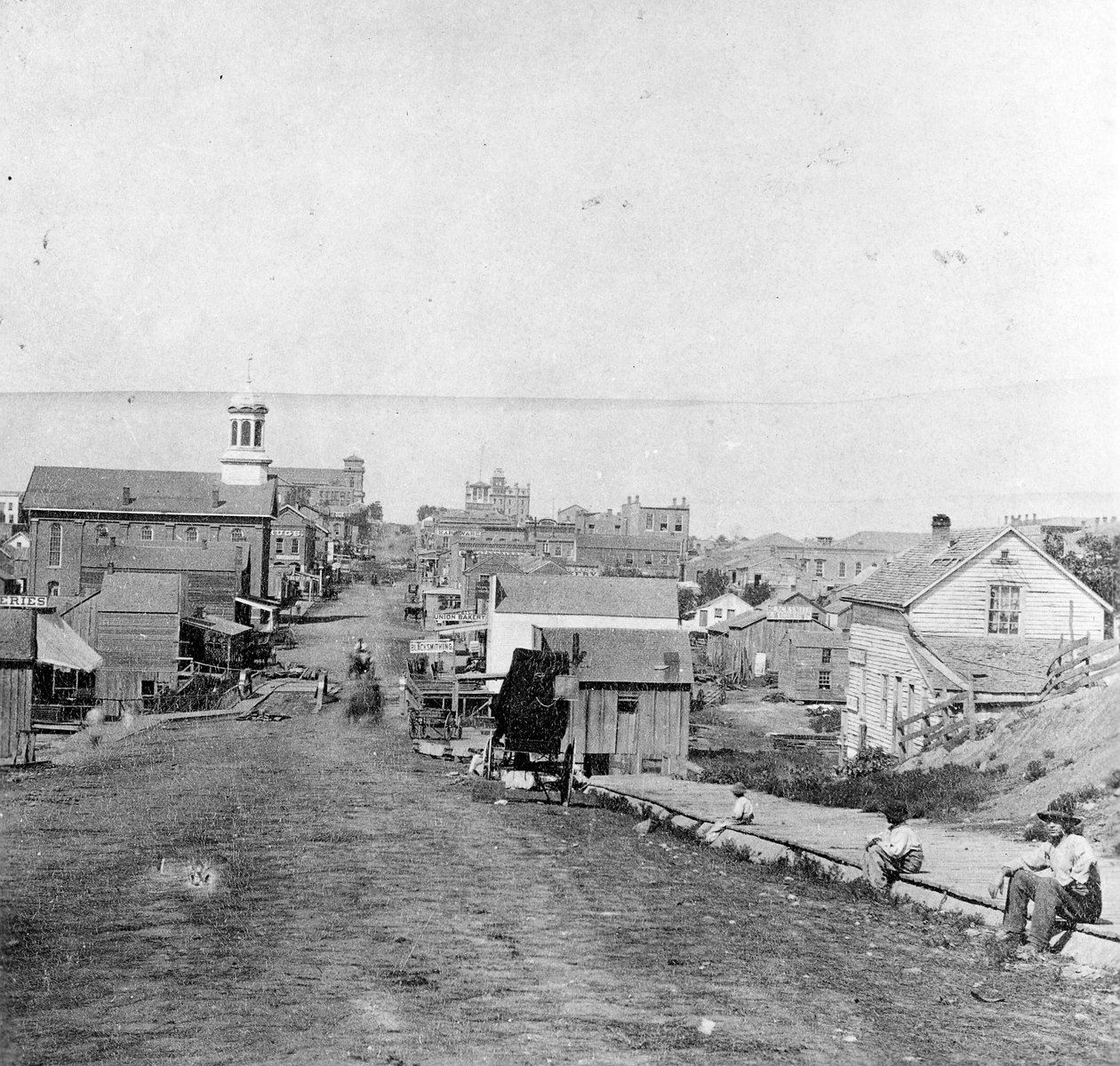 Fifth Street, Leavenworth, Kansas, 1867 door Alexander Gardner