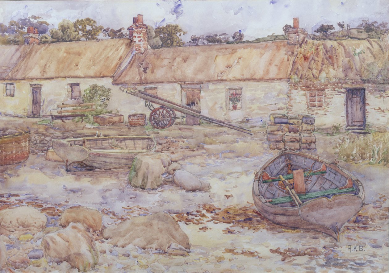 Tarbert, Loch Fyne door Alexander Kellock Brown