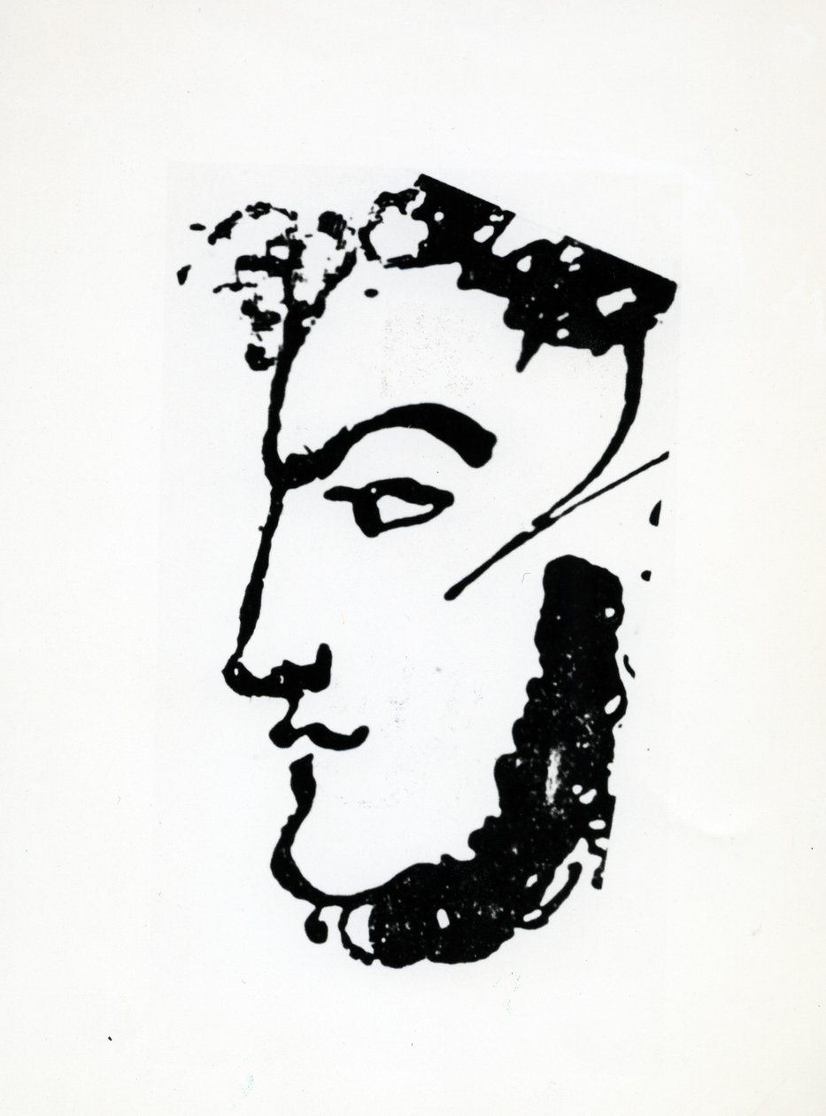 Portret van Adam Mickiewicz, c.1830s (pen en inkt op papier) door Alexander Pushkin