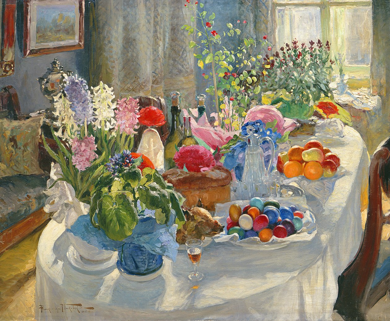 Paastafel door Alexander Vladimirovich Makovsky
