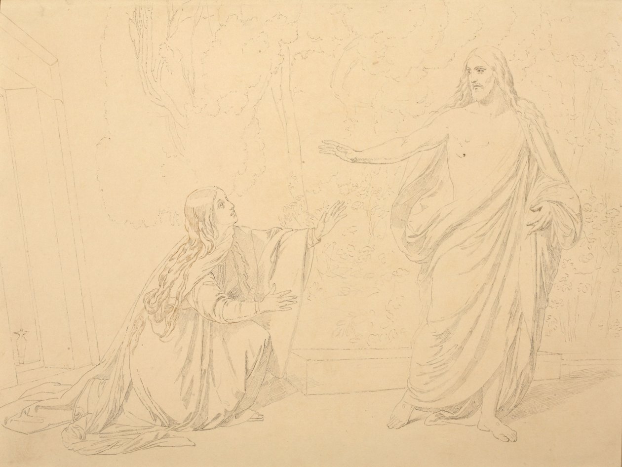 Noli me tangere, 1835 door Alexander Andreyevich Ivanov