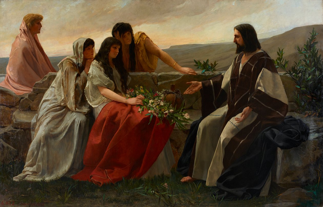 Christus en de vrouwen door Alexander Demetrius Goltz
