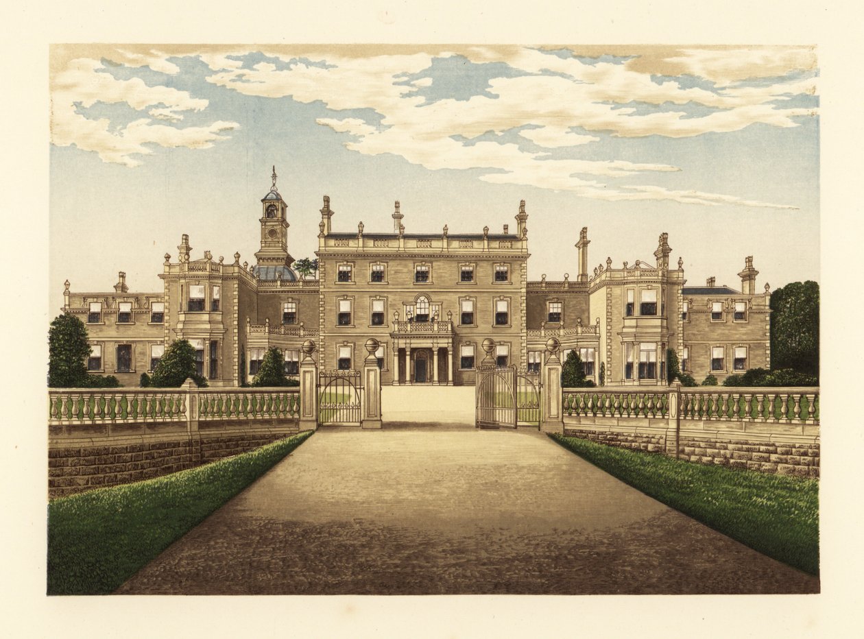 Bulwell Hall, Nottinghamshire, Engeland door Alexander Francis (after) Lydon