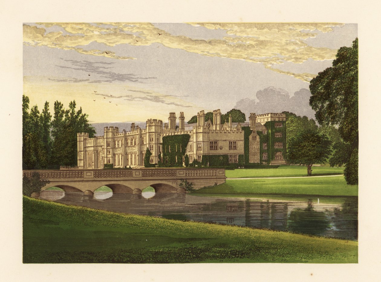 Deene Park, Northamptonshire, Engeland door Alexander Francis (after) Lydon